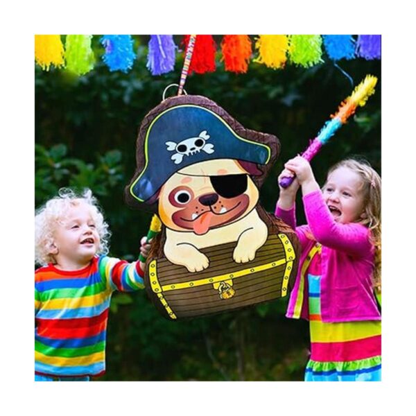 Piñata pirata para cachorros 16.5 x 12 x 4 pulgadas_3