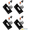 Luz empotrable LED cuadrada de 4 pulgadas paquete de 4_1
