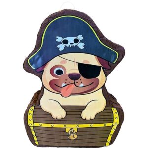 Piñata pirata para cachorros 16.5 x 12 x 4 pulgadas_1