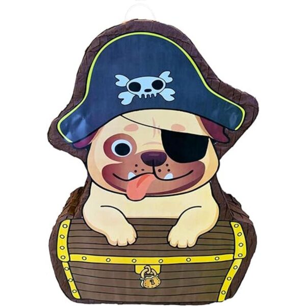 Piñata pirata para cachorros 16.5 x 12 x 4 pulgadas_1