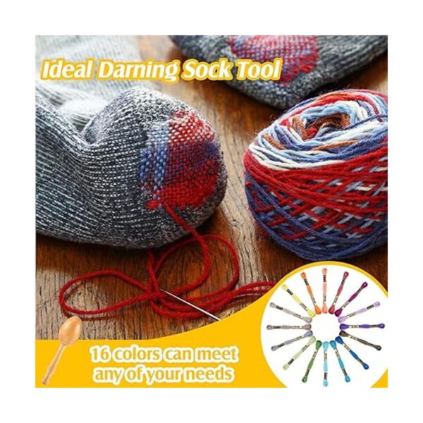 Huevo de Darning Egg para calcetines kit de suministros