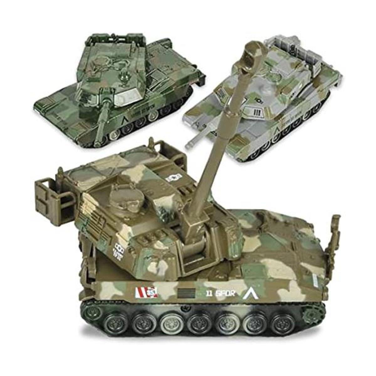 ArtCreativity Juego de 3 juguetes militares de tanque