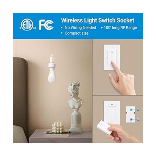 DEWENWILS Enchufe de luz de control remoto E26 E27_2