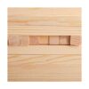 Elsjoy Paquete de 50 varillas cuadradas de madera de pino