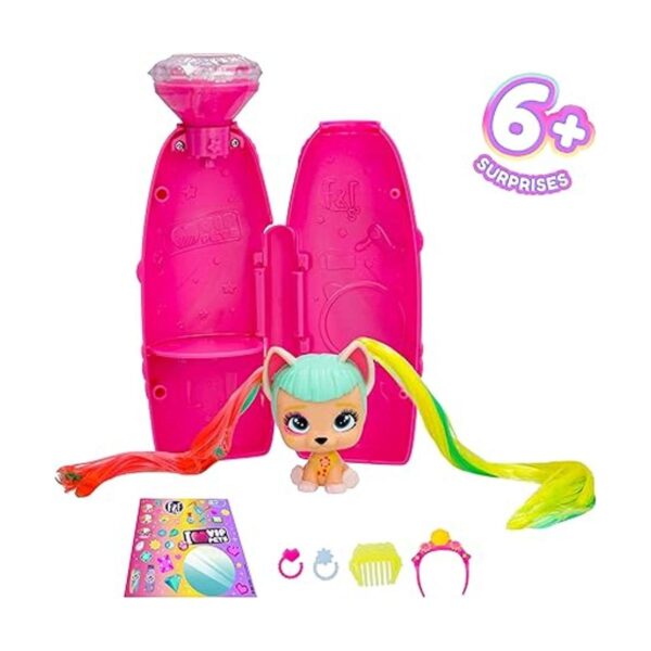 Paquete de 2 mini fans de VIP Pets Glam Gems Incluye