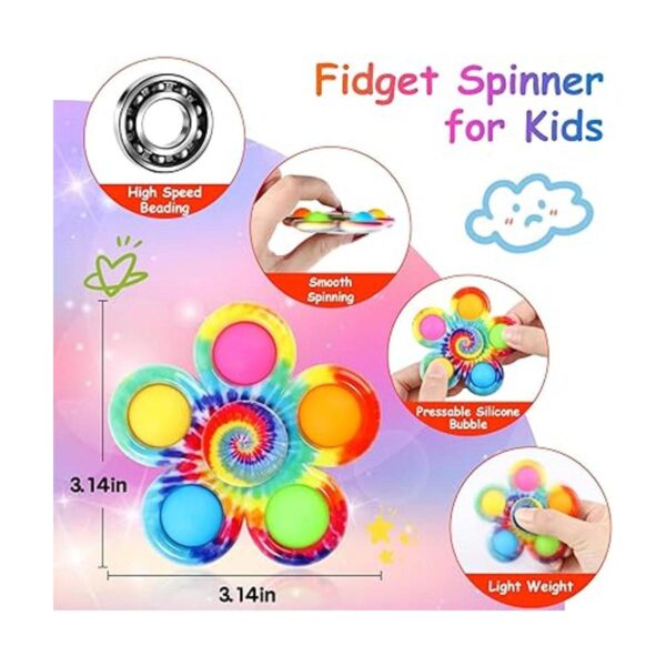 Gigilli Paquete de 24 recuerdos de fiesta Fidget Spinner_3