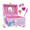 Hapinest Joyería de unicornio con diamantes de gemas y_1