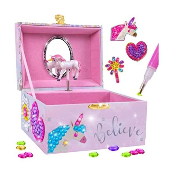 Hapinest Joyería de unicornio con diamantes de gemas y_1