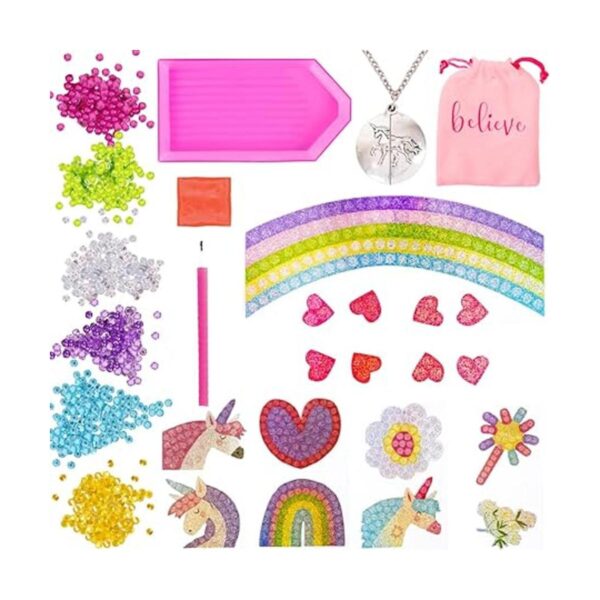Hapinest Joyería de unicornio con diamantes de gemas y_2