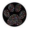 Juego de 6 brillantes huellas de huellas de gato y perro_2