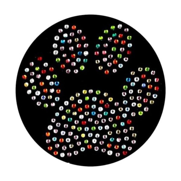 Juego de 6 brillantes huellas de huellas de gato y perro_2
