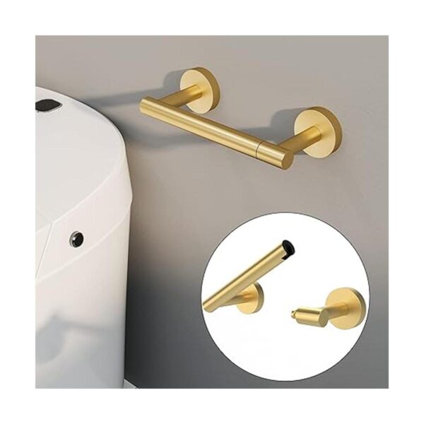 RARXTR Soporte de papel higiénico dorado SUS304 de acero_2