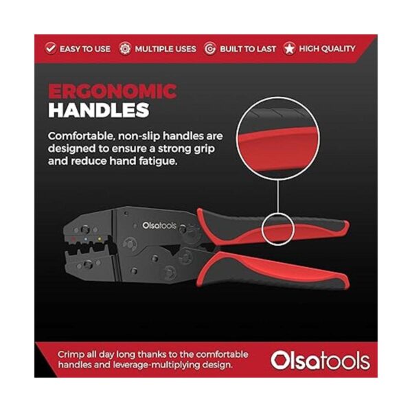Olsa Tools Crimpadora de alambre de trinquete_4