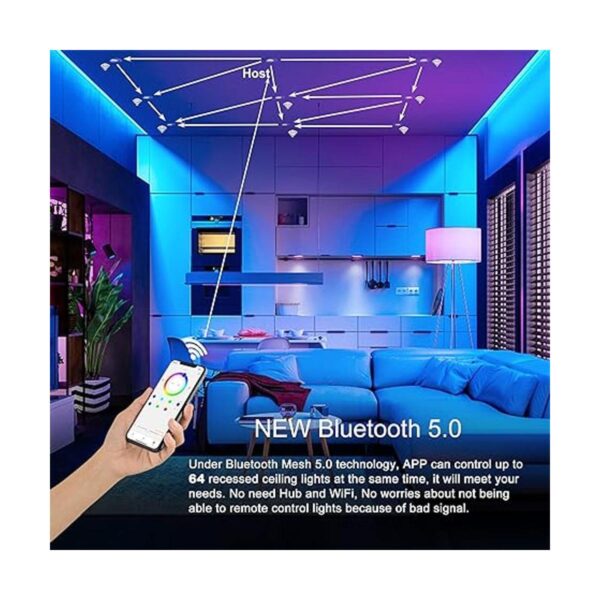Iluminación empotrada de 6 pulgadas luz LED inteligente_2