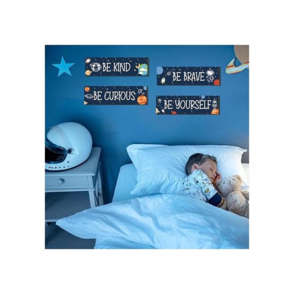 4 piezas de decoración de dormitorio con temática