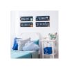 4 piezas de decoración de dormitorio con temática