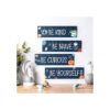 4 piezas de decoración de dormitorio con temática