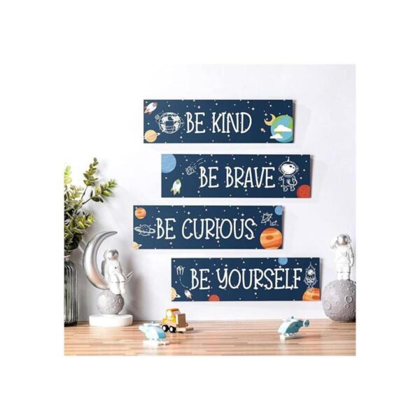 4 piezas de decoración de dormitorio con temática
