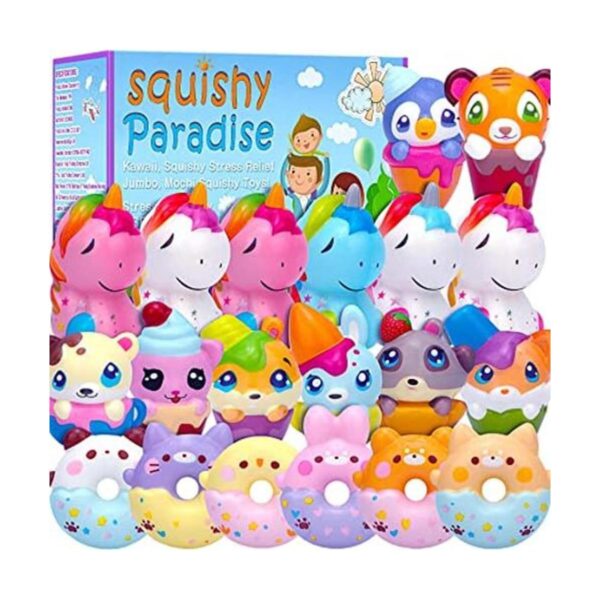 POKONBOY Paquete de 20 llaveros jumbo Squishies juguetes_1