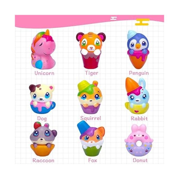 POKONBOY Paquete de 20 llaveros jumbo Squishies juguetes_2