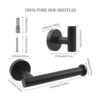 Juego de accesorios de baño color negro mate 3 piezas de