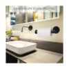 Juego de accesorios de baño color negro mate 3 piezas de