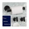 Juego de accesorios de baño color negro mate 3 piezas de
