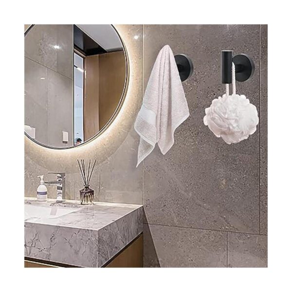 Juego de accesorios de baño color negro mate 3 piezas de