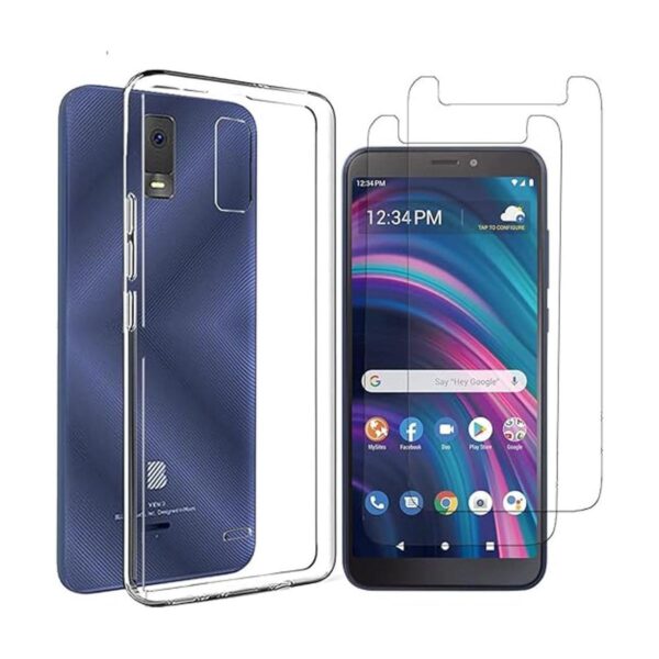 MISIDEHH Funda compatible con BLU View 3 con protector de_1