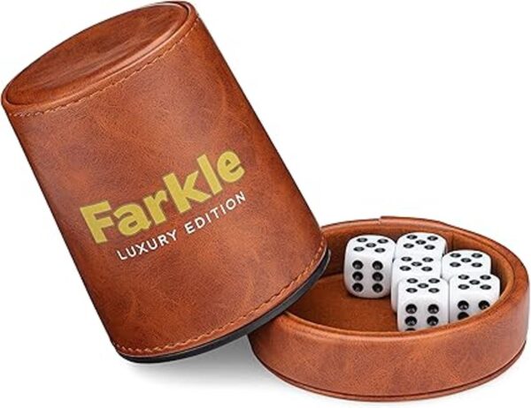 RNK Gaming Farkle Travel Luxury Edition Juego con taza de_2