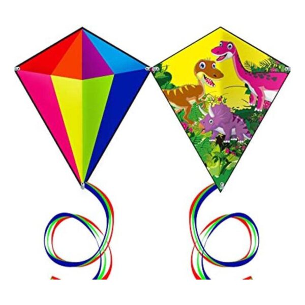 HENGDA KITE Prism Kite Juego de cometas de dinosaurios y_1