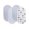Paquete de 4 sábanas para cuna unisex para bebé_1
