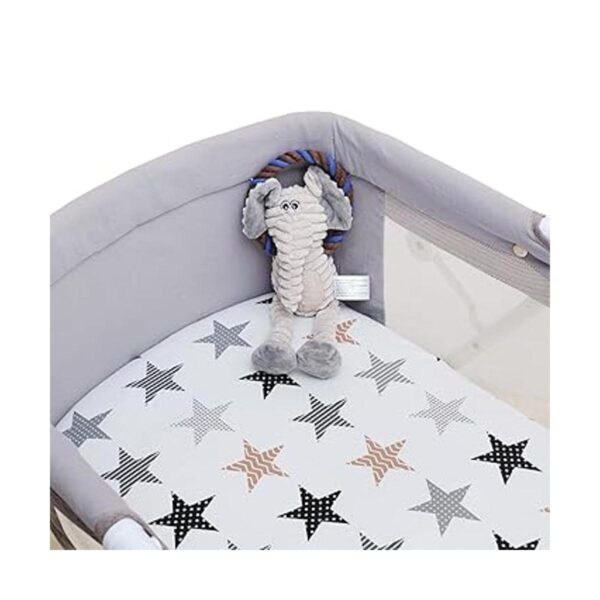 Paquete de 4 sábanas para cuna unisex para bebé_6