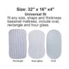 Paquete de 4 sábanas para cuna unisex para bebé_4