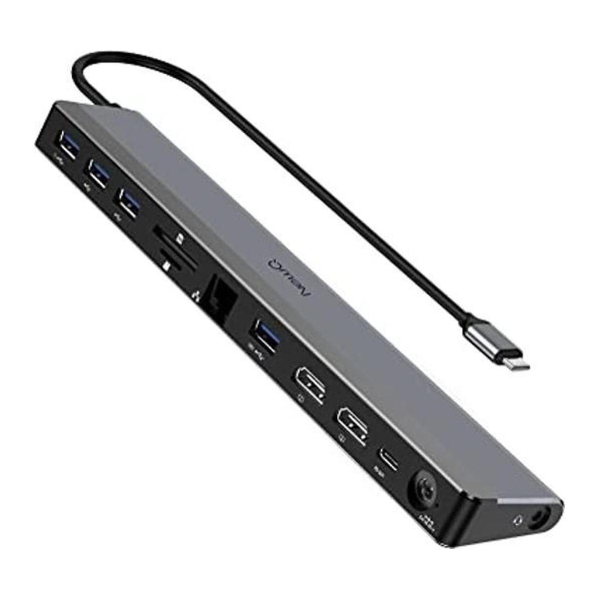 Estación de acoplamiento USB C Monitor dual con adaptador