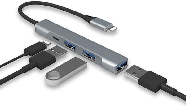 Hub Lightning a USB certificado Apple MFi Hub USB OTG 4_1