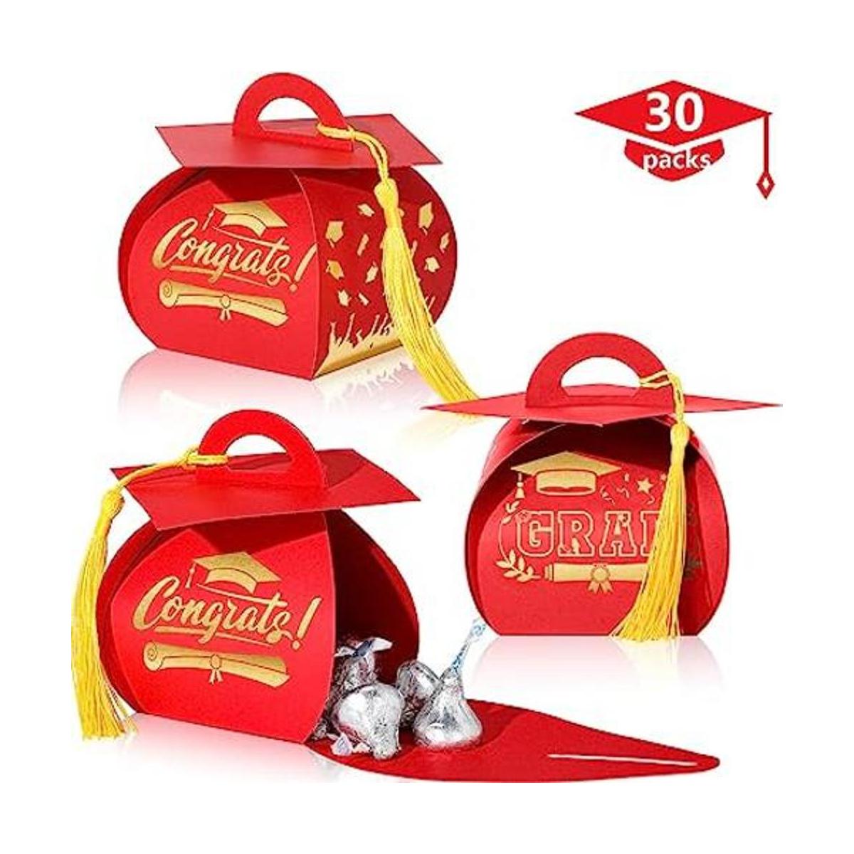 Caja de regalo de 30 piezas con tapa de graduación