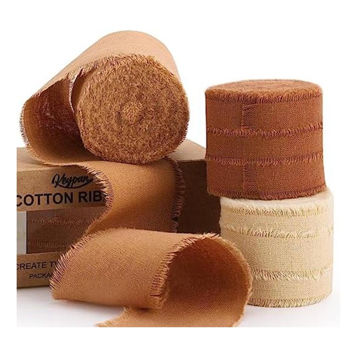 Keypan Cinta marrón para envolver regalos cintas de