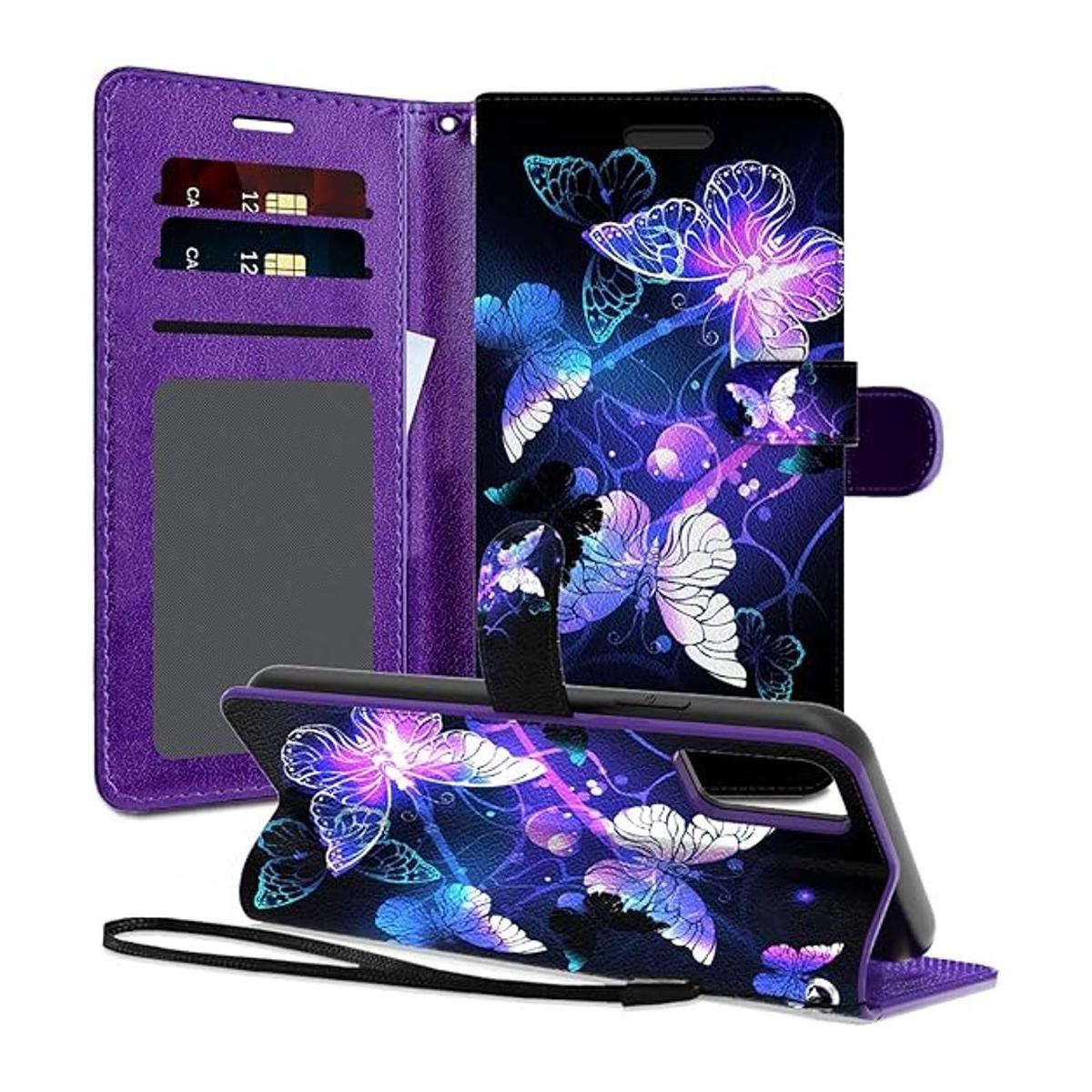 EnCASEs Funda tipo cartera con correa de mano para Samsung