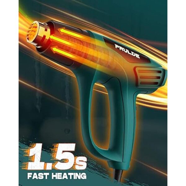 PRULDE Pistola de calor de 1500 W ajustes de temperatura_4