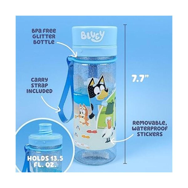 Bluey Decora tu propia botella de agua calcomanías_2