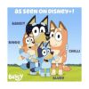 Bluey Decora tu propia botella de agua calcomanías_6