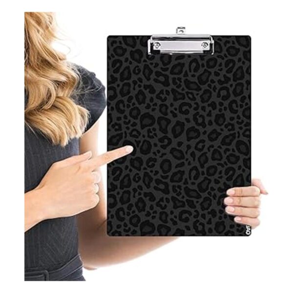 FVBAO Portapapeles de leopardo diseño de lujo de moda_3