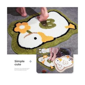 Linda alfombra de baño de microfibra antideslizante y