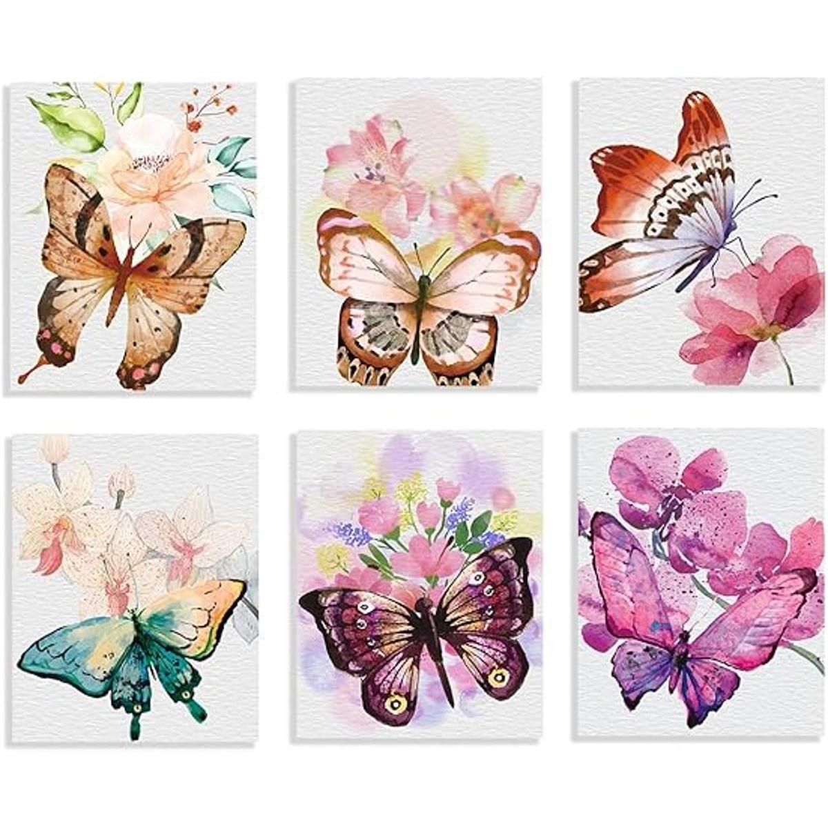 Impresión artística para pared diseño de mariposas de