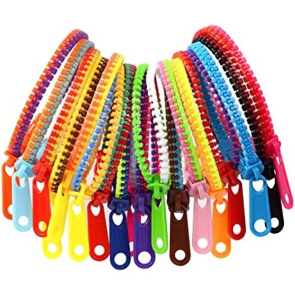 Paquete de 150 pulseras con cremallera pulseras de_1