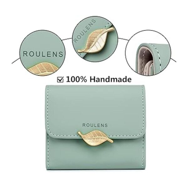 Roulens Cartera para mujer con bloqueo RFID de piel_4