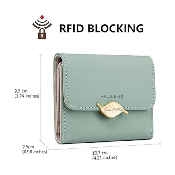 Roulens Cartera para mujer con bloqueo RFID de piel_2