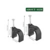 Rierdge 100 abrazaderas de media pinza en J con clavo 12