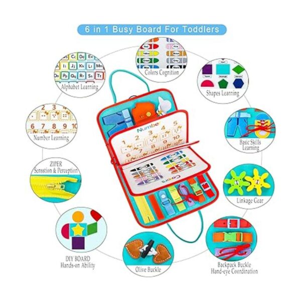 FASTSPOK Tablero Montessori para niños pequeños tablero_2